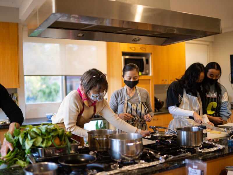 group culinary class